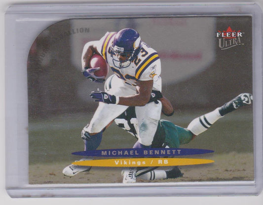 MICHAEL BENNETT 2003 FLEER ULTRA PLATINUM MEDALLION DIE CUT #D 16/100