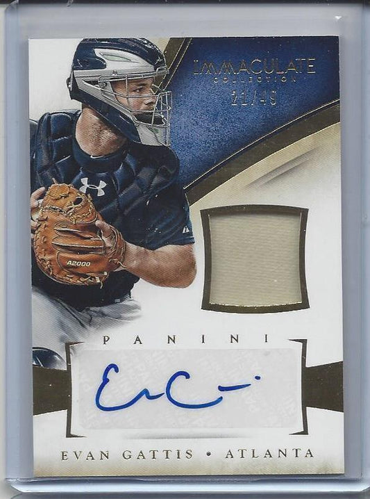 EVAN GATTIS 2014 IMMACULATE JERSEY AUTO #D 21/49