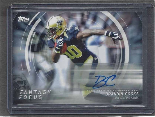 BRANDIN COOKS 2015 TOPPS FANTASY FOCUS SP RARE AUTO