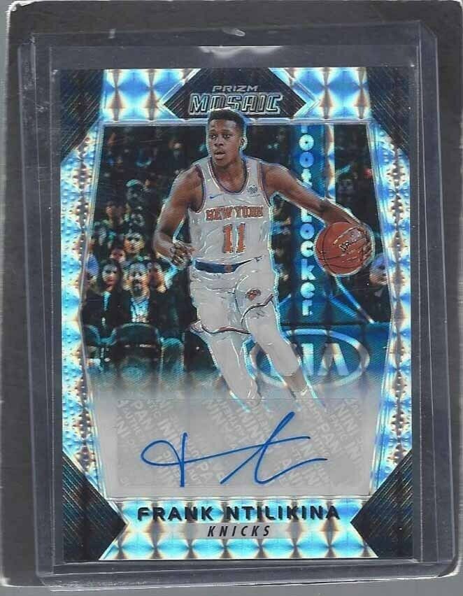 FRANK NTILIKINA 2017-18 PANINI PRIZM MOSAIC KNICKS ROOKIE AUTO RC #D 99/99