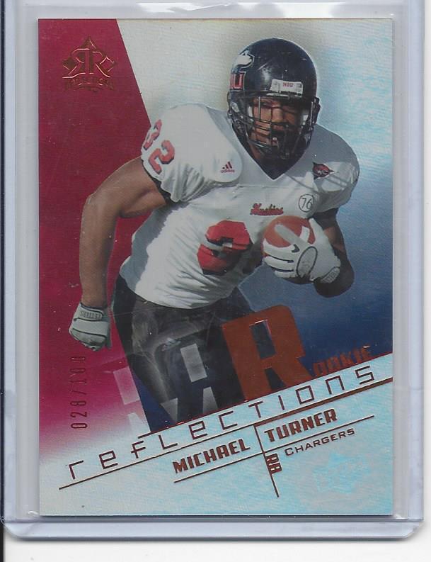 MICHAEL TURNER 2004 UD REFLECTIONS RED PARALLEL RC #D 28/100