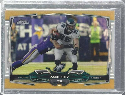 ZACH ERTZ 2014 TOPPS CHROME GOLD REFRACTOR #D 47/50