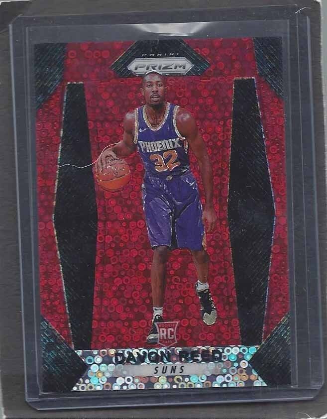 DAVON REED 2017-18 PANINI PRIZM RED DISCO PRIZMS SUNS ROOKIE RC #D 77/125