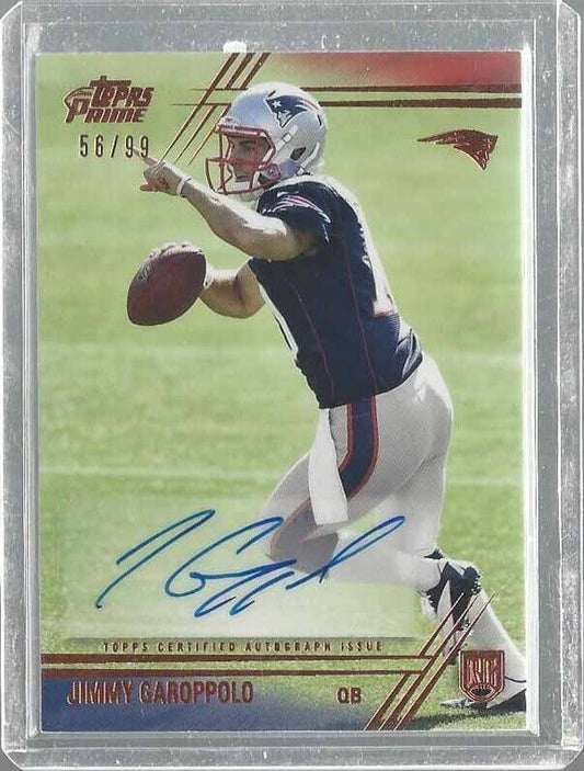 JIMMY GAROPPOLO 2014 TOPPS PRIME BRONZE ROOKIE AUTO RC #D 56/99