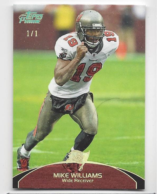 MIKE WILLIAMS 2011 TOPPS PRIME GOLD HOLOFOIL BASE TRUE #D 1/1