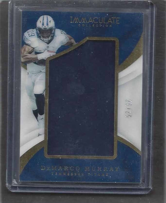 DEMARCO MURRAY 2017 PANINI IMMACULATE JUMBO GAME USED JERSEY #D 25/25