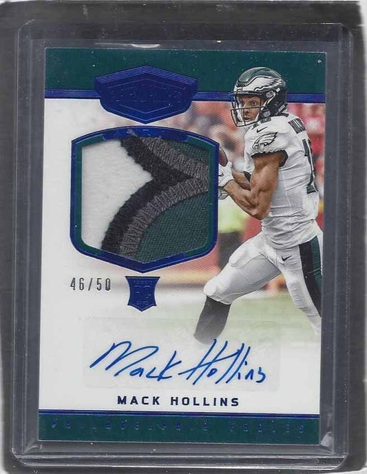 MACK HOLLINS 2017 PLATES & PATCHES BLUE RPA JUMBO 4 COLOR PATCH AUTO RC #D 46/50