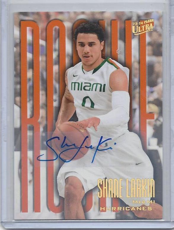 SHANE LARKIN 2013-14 FLEER RETRO ULTRA ROOKIE AUTO RC #195