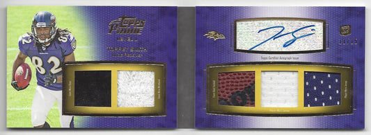 TORREY SMITH 2011 TOPPS PRIME LEVEL II (2) 5 PIECE PATCH AUTO BOOK RC #D 11/15