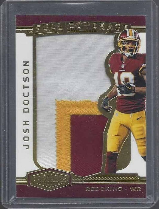 JOSH DOCTSON 2018 PLATES & PATCHES FULL COVERAGE GOLD JUMBO PATCH #D 49/85