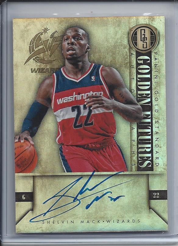 SHELVIN MACK 2011-12 GOLD STANDARD GOLDEN FUTURES ON CARD AUTO RC