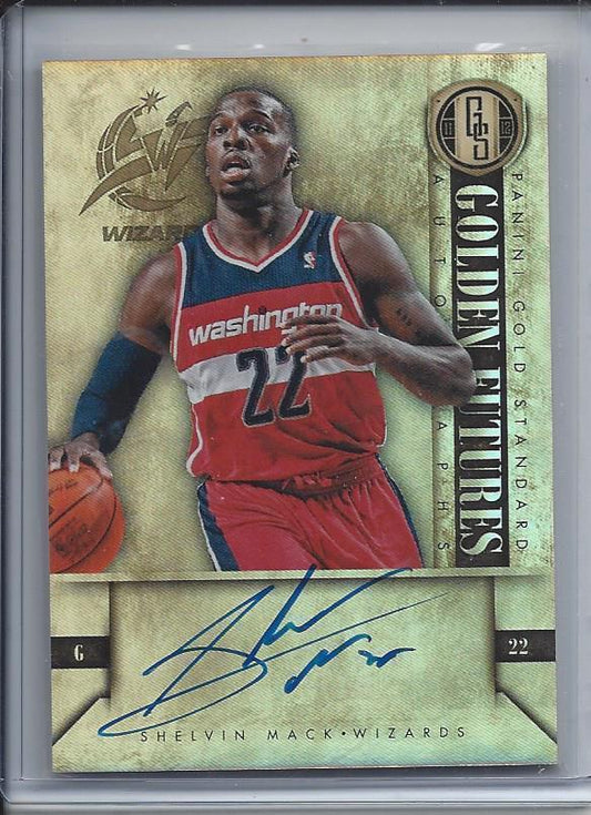 SHELVIN MACK 2011-12 GOLD STANDARD GOLDEN FUTURES ON CARD AUTO RC