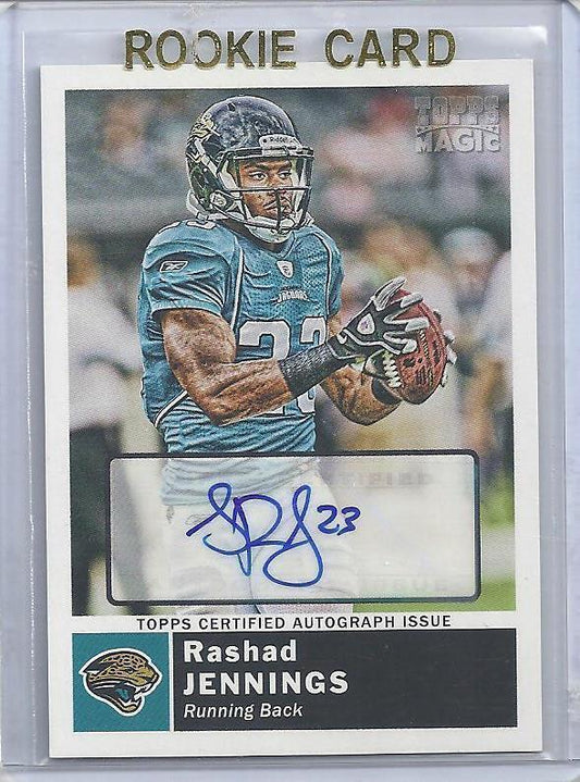 RASHAD JENNINGS 2010 TOPPS MAGIC AUTO RC #211