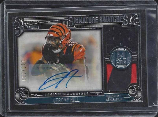 JEREMY HILL 2015 TOPPS MUSEUM DUAL SIGNATURE SWATCHES 2 CLR PATCH AUTO #D /300