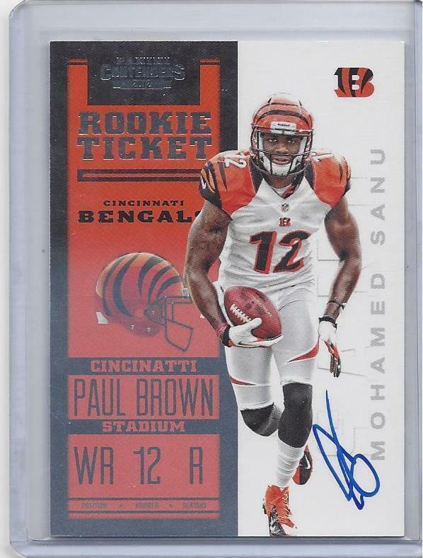 MOHAMED SANU 2012 PANINI CONTENDERS ROOKIE TICKET ON CARD TRUE RC AUTO #216