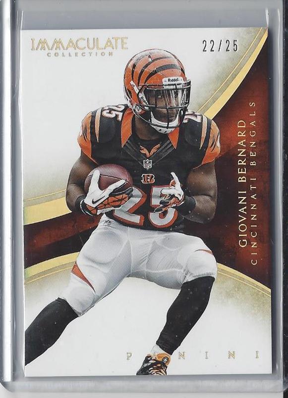 GIOVANI BERNARD 2014 IMMACULATE GOLD BENGALS BASE #D 22/25