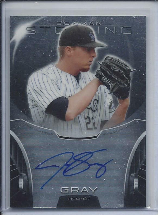 JON JONATHAN GRAY 2013 BOWMAN STERLING ROCKIES PROSPECT ON CARD AUTO