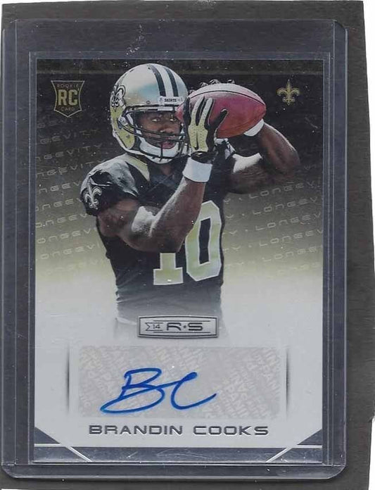 BRANDIN COOKS 2014 ROOKIES & STARS LONGEVITY ROOKIE AUTO RC #112