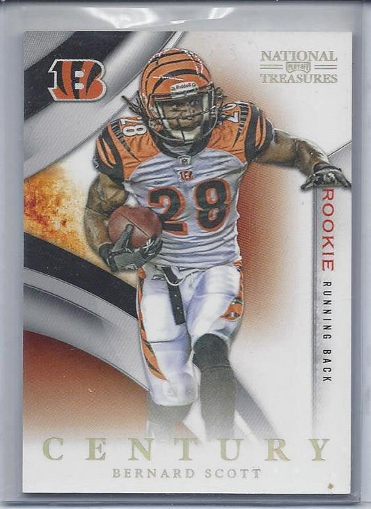 BERNARD SCOTT 2009 NATIONAL TREASURES CENTURY GOLD BENGALS RC #D 3/5