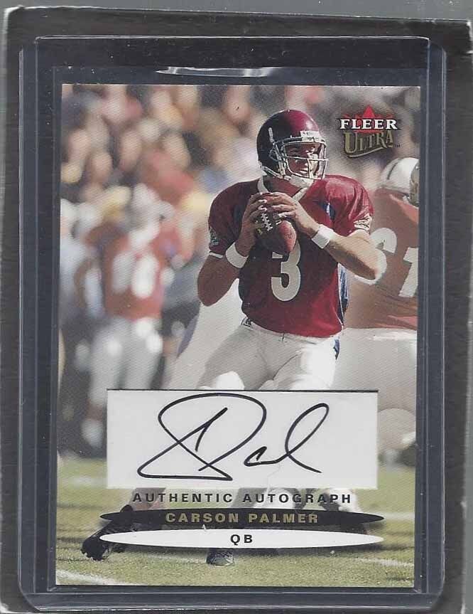 CARSON PALMER 2003 FLEER ULTRA USC TROJANS ROOKIE AUTO RC
