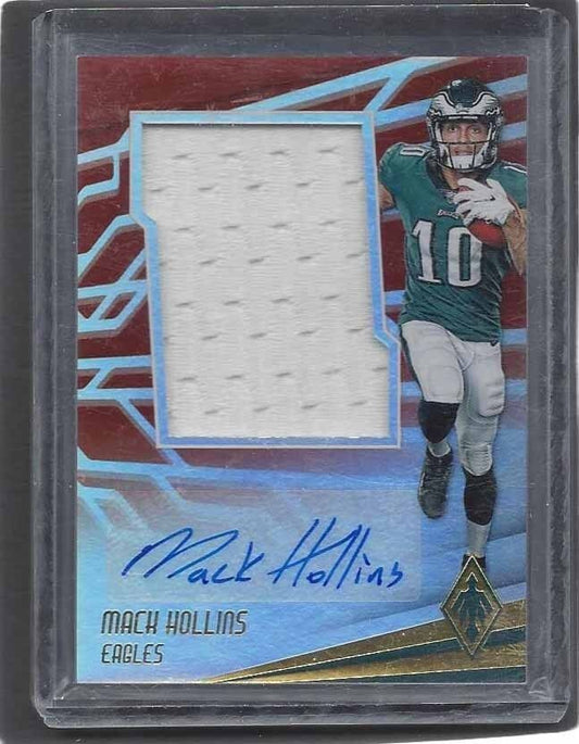 MACK HOLLINS 2017 PANINI PHOENIX JUMBO EAGLES ROOKIE JERSEY AUTO RC #D 123/149
