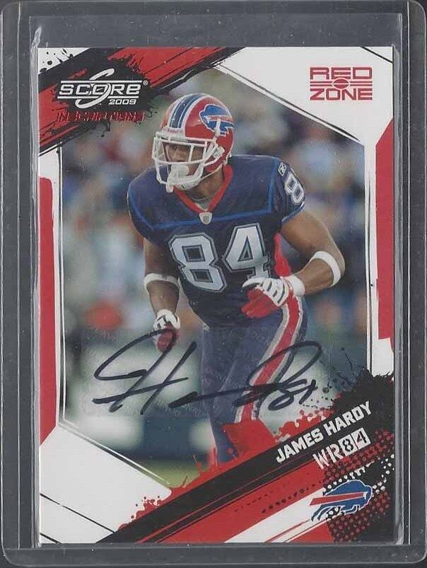 JAMES HARDY 2009 SCORE INSCRIPTIONS RED ZONE BILLS AUTO #D 4/10