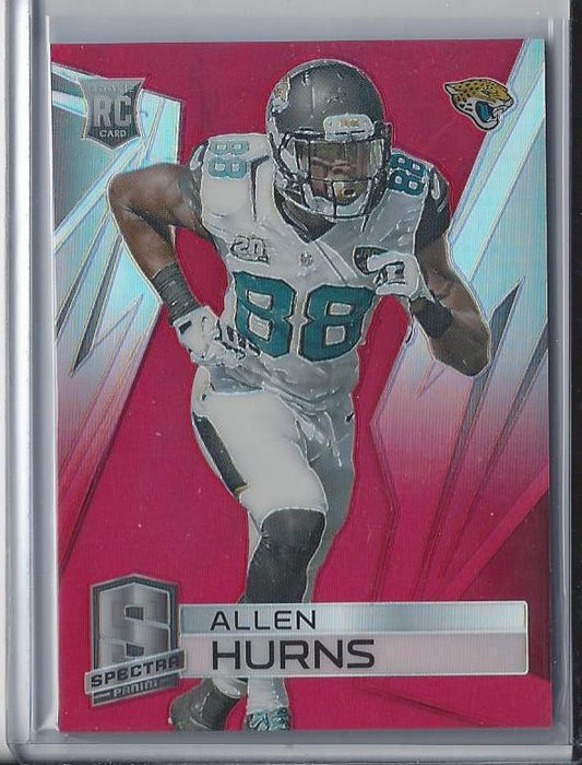 ALLEN HURNS 2014 PANINI SPECTRA RED REFRACTOR PRIZM JAGUARS ROOKIE RC #D 6/10