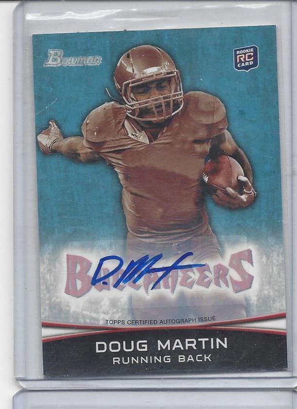DOUG MARTIN 2012 BOWMAN BUCCANEERS AUTO RC #155