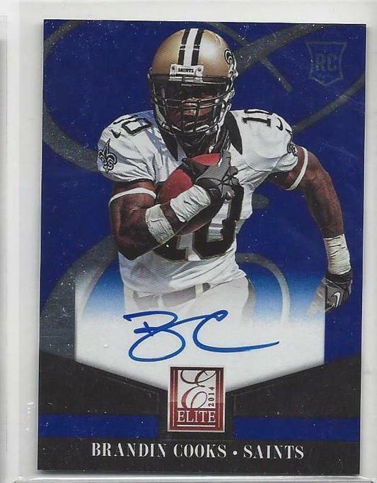 BRANDIN COOKS 2014 ELITE SAINTS ON CARD AUTO RC #8