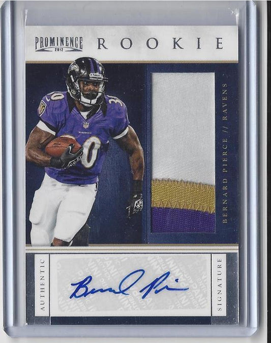 BERNARD PIERCE 2012 PANINI PROMINENCE 3 COLOR PATCH AUTO RC #D 24/150