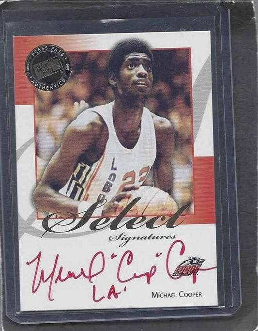 MICHAEL "LA COOP" COOPER 2008 PRESS PASS SELECT SIGS RED INK SSP ON CARD AUTO