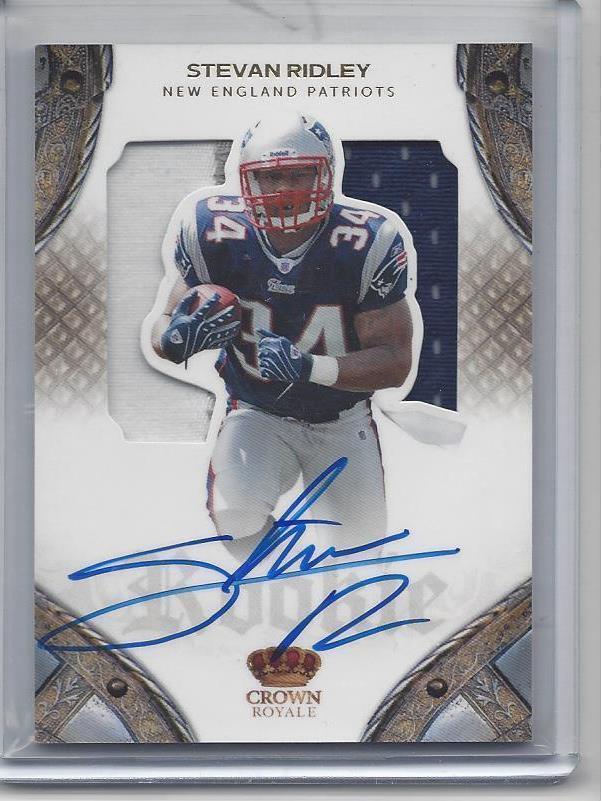 STEVAN RIDLEY 2011 CROWN ROYALE 3 COLOR JUMBO SILHOUETTE PATCH AUTO RC #D /299