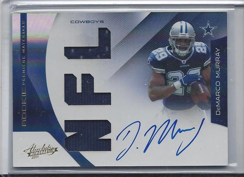 DEMARCO MURRAY 2011 ABSOLUTE RPM TRIPLE JERSEY ON CARD AUTO RC #D 251/299