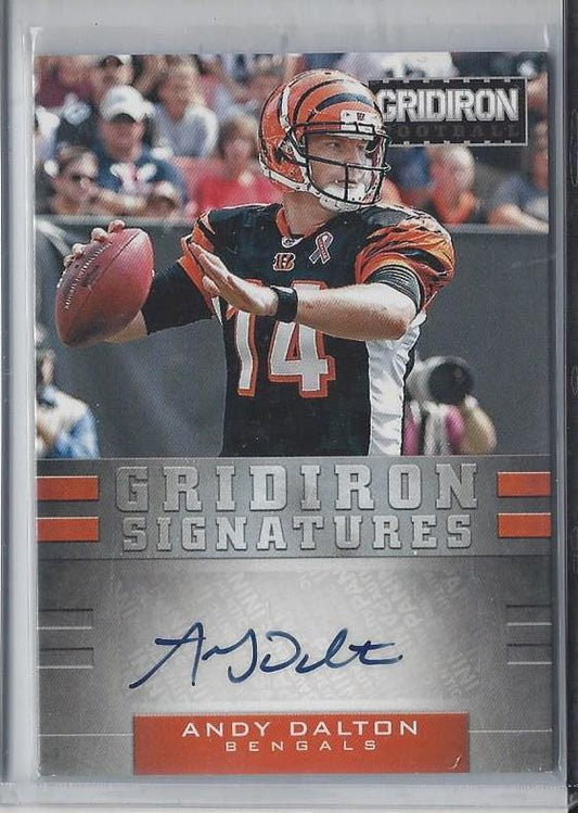 ANDY DALTON 2012 GRIDIRON SIGNATURES BENGALS AUTO #D 9/49