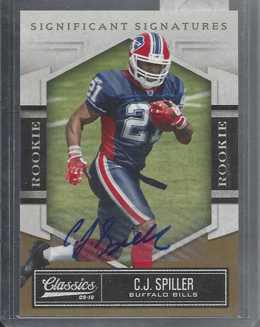 C.J. SPILLER 2010 CLASSICS SIGNIFICANT SIGNATURES AUTO RC #D 2/249