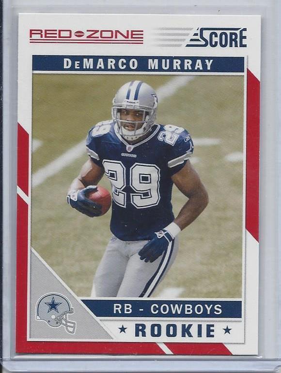 DEMARCO MURRAY 2011 SCORE RED ZONE PARALLEL SP SHORT PRINT RC #329