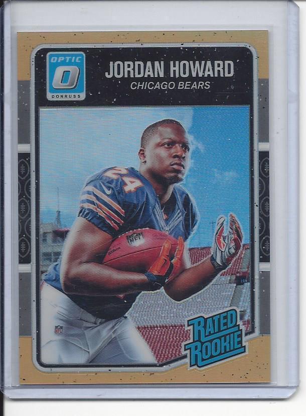 JORDAN HOWARD 2016 DONRUSS OPTIC ORANGE HOLO ROOKIE RC #D 12/199