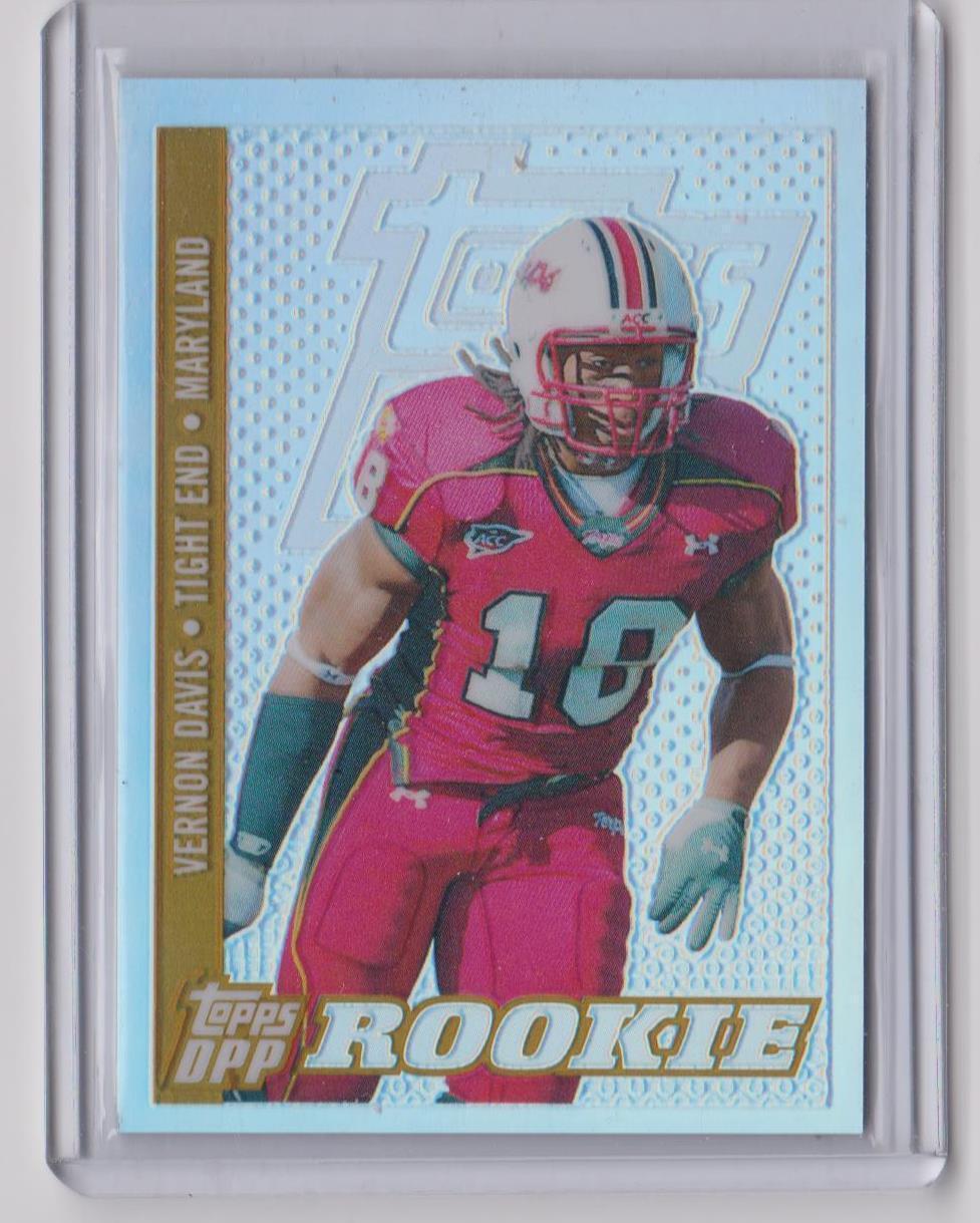 VERNON DAVIS 2006 TOPPS DPP BLACK CHROME REFRACTOR BRONZE RC #D 53/299