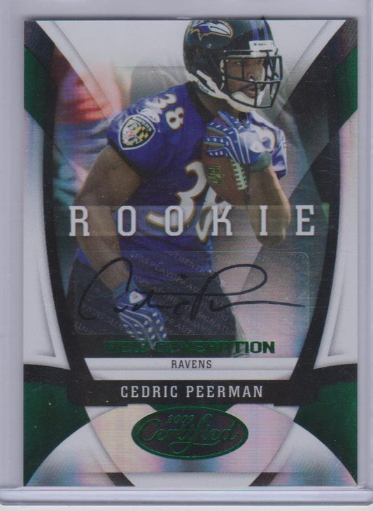 CEDRIC PEERMAN 2009 CERTIFIED MIRROR EMERALD NEW GENERATION AUTO RC #D 3/5