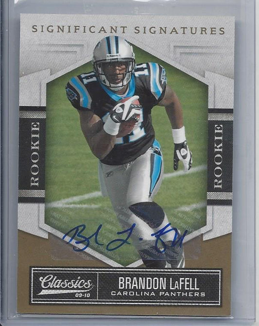BRANDON LAFELL 2010 DONRUSS CLASSICS SIGNIFICANT SIGNATURES AUTO RC #D /399