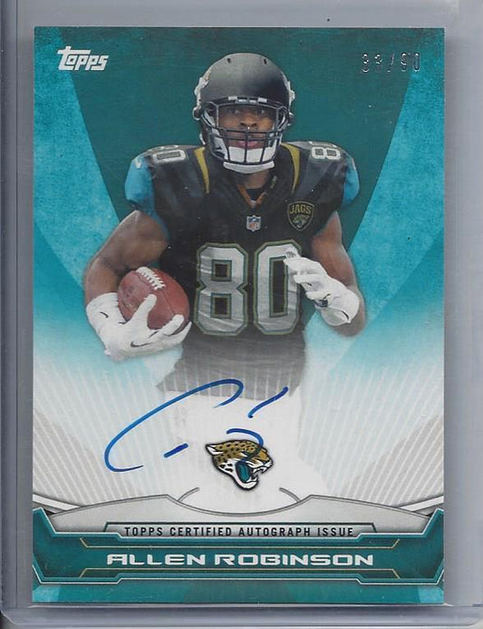 ALLEN ROBINSON 2014 TOPPS ROOKIE PREMIERE JAGUARS ROOKIE ON CARD AUTO RC #D /90