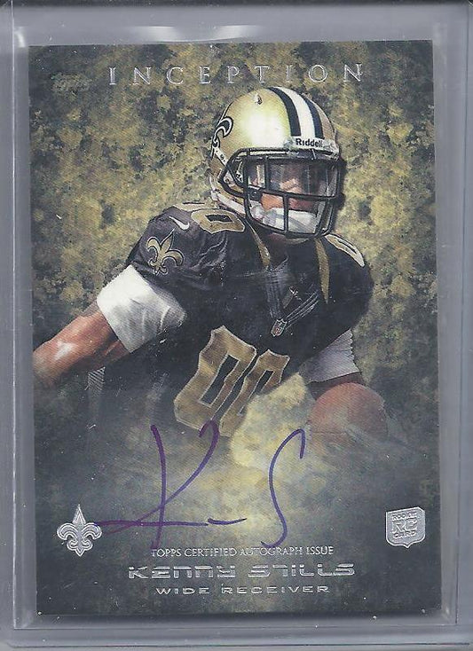 KENNY STILLS 2013 TOPPS INCEPTION SAINTS ON CARD AUTO RC #131