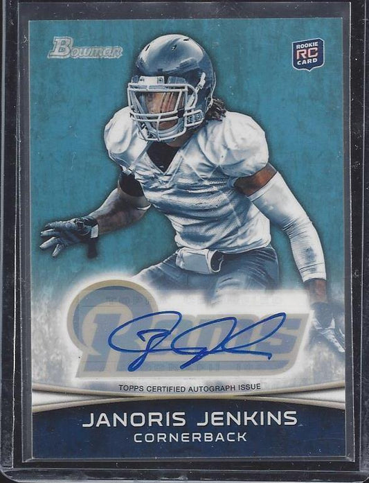 JANORIS JENKINS 2012 BOWMAN RAMS AUTO RC #178