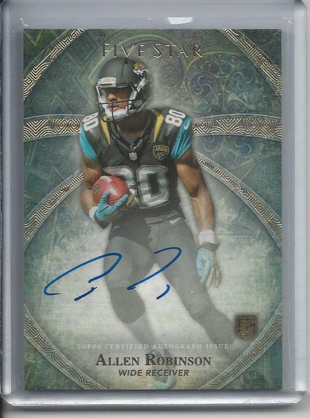 ALLEN ROBINSON 2014 TOPPS 5 FIVE STAR JAGUARS ON CARD ROOKIE AUTO RC