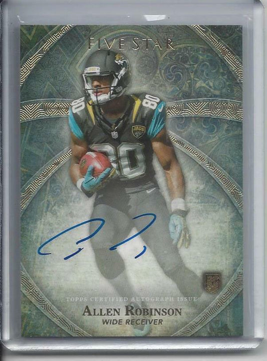 ALLEN ROBINSON 2014 TOPPS 5 FIVE STAR JAGUARS ON CARD ROOKIE AUTO RC
