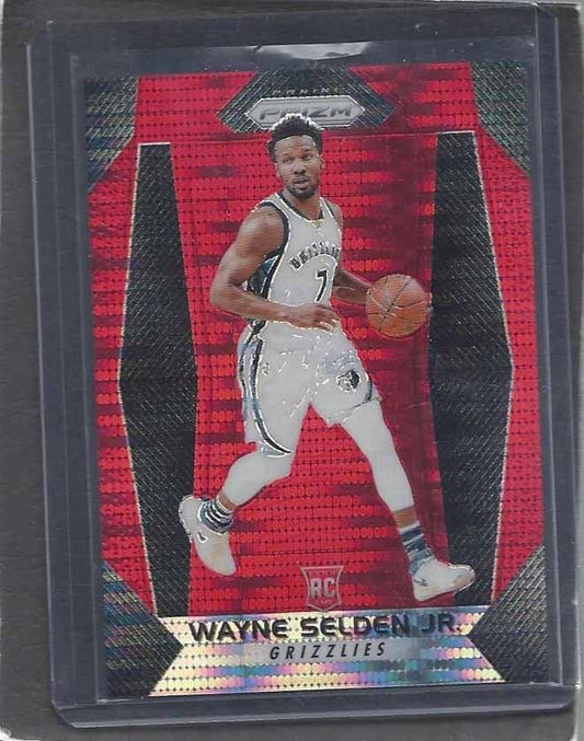 WAYNE SELDEN JR. 2017-18 PANINI PRIZM RED PULSAR PRIZMS ROOKIE RC #D 23/25