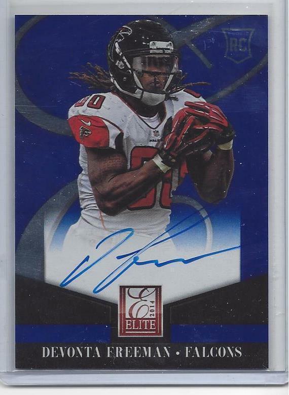DEVONTA FREEMAN 2014 ELITE FALCONS ON CARD AUTO RC #15