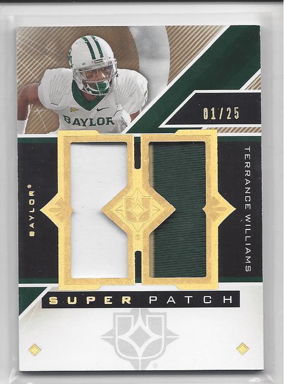 TERRANCE WILLIAMS 2013 ULTIMATE COLLECTION 3 COLOR SUPER PATCH RC #D 1/25