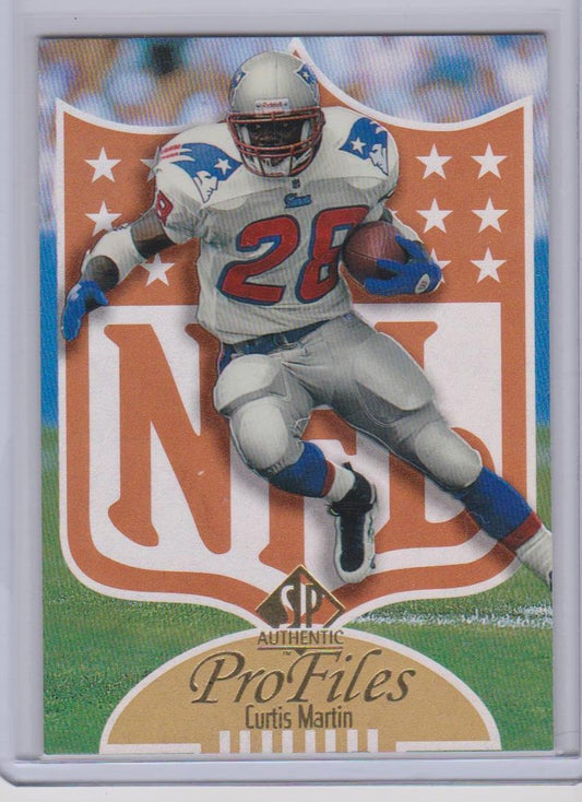 CURTIS MARTIN 1997 SP AUTHENTIC PROFILES PRO FILES INSERT #P22