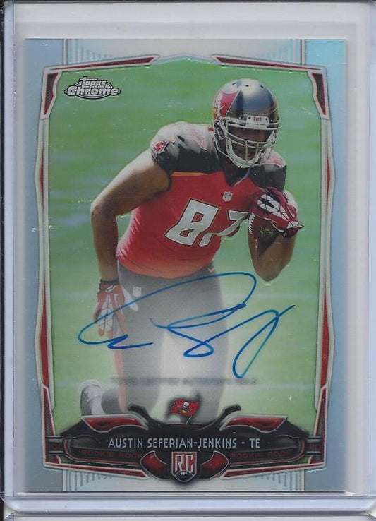 AUSTIN SEFERIAN JENKINS 2014 TOPPS CHROME REFRACTOR ON CARD AUTO RC #D 131/150